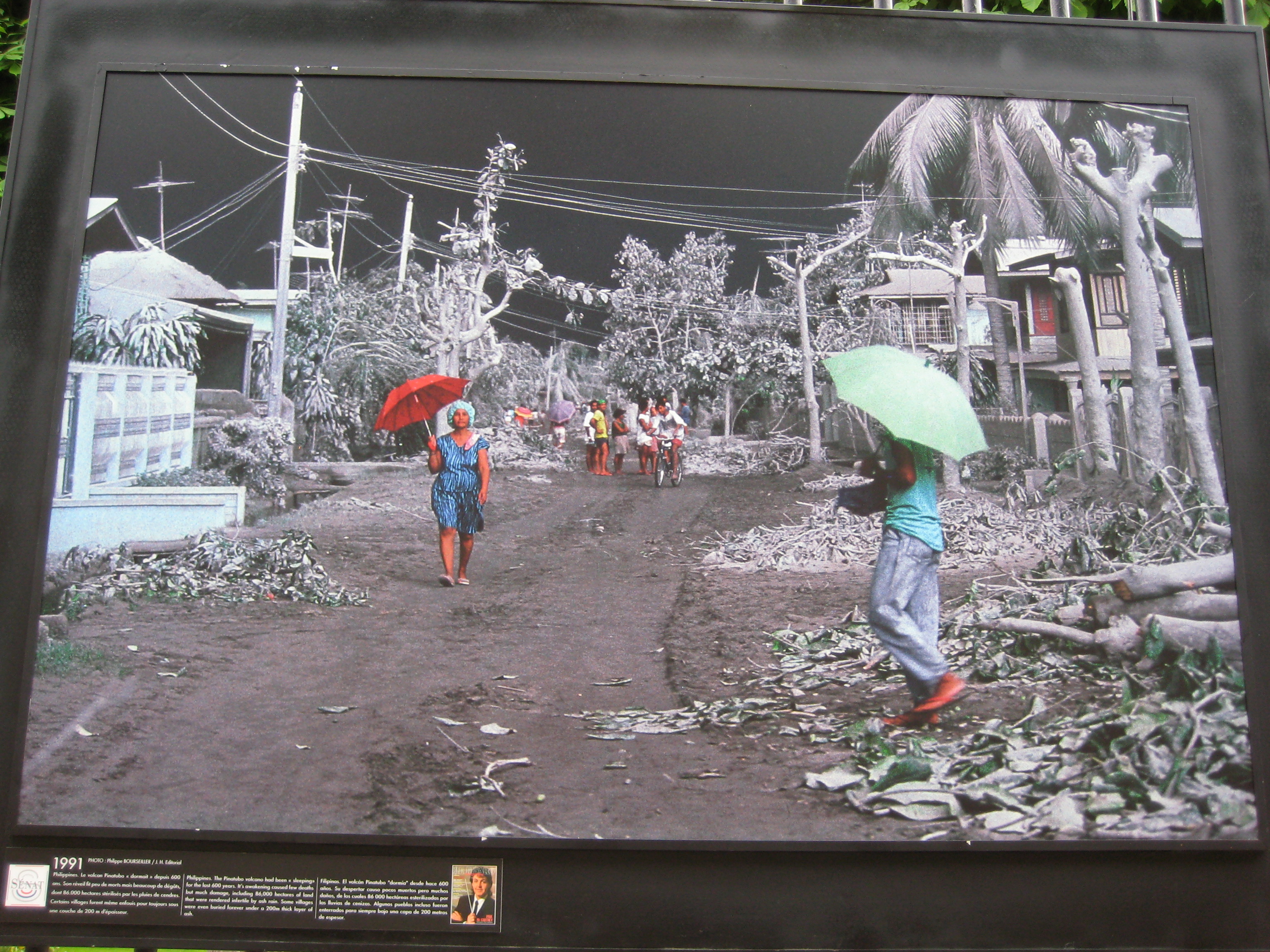 Foto efter Pinatubos utbrott 1991